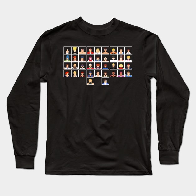 Select Your Character: KoF 98 The Slugfest Long Sleeve T-Shirt by MagicFlounder